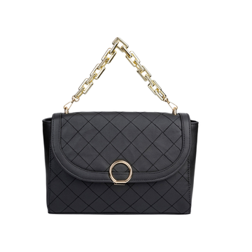 Black Stitched Handbag