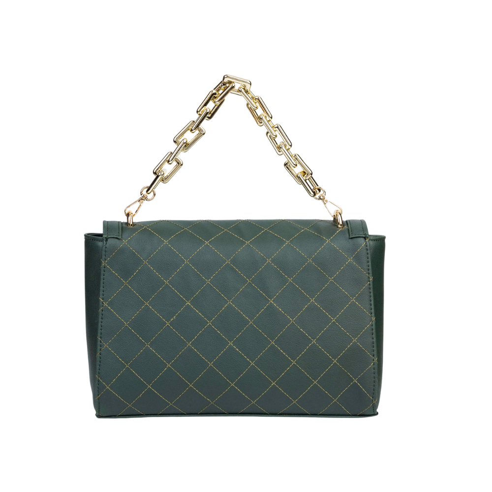 Green Stitched Handbag